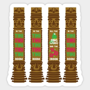 Tiki Time Sticker